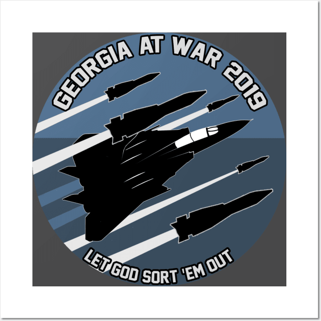 Hoggit Georgia At War 2019 Patch Wall Art by Hoggit